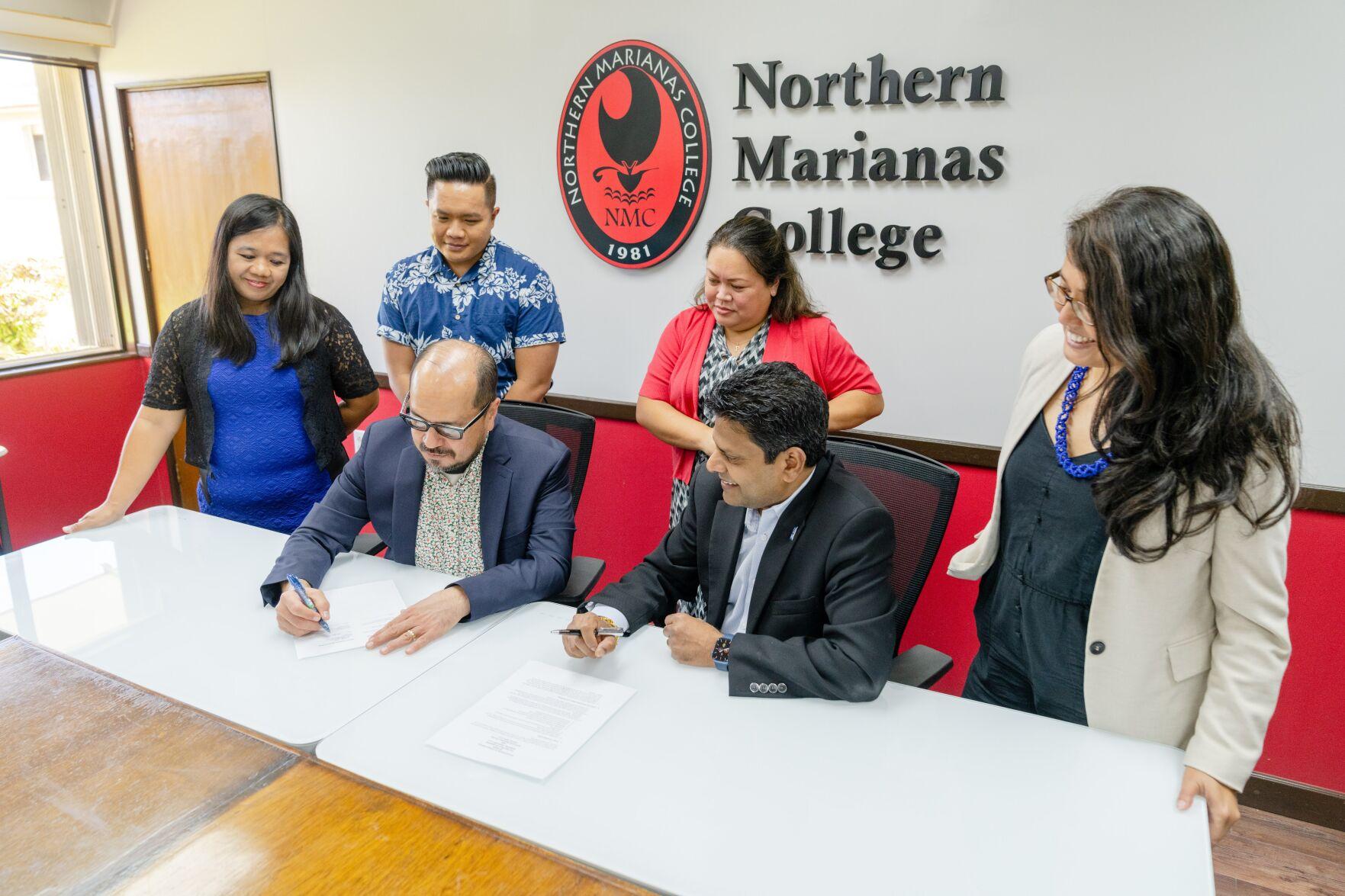 Northern Marianas College on Wednesday signed an agreement with the University of Memphis to advance their partnership that aims to benefit CNMI students who want to earn  advanced college degrees. 