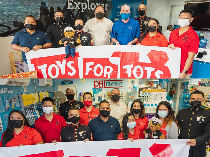 IT&E CNMI and PHI Pharmacy are partnering with the Saipan Chamber of Commerce and the Associated Students of Northern Marianas College this holiday season to support the United States Marine Corps Reserve’s “Toys for Tots” campaign, a charitable program that provides toys to children in need during the holiday season. 