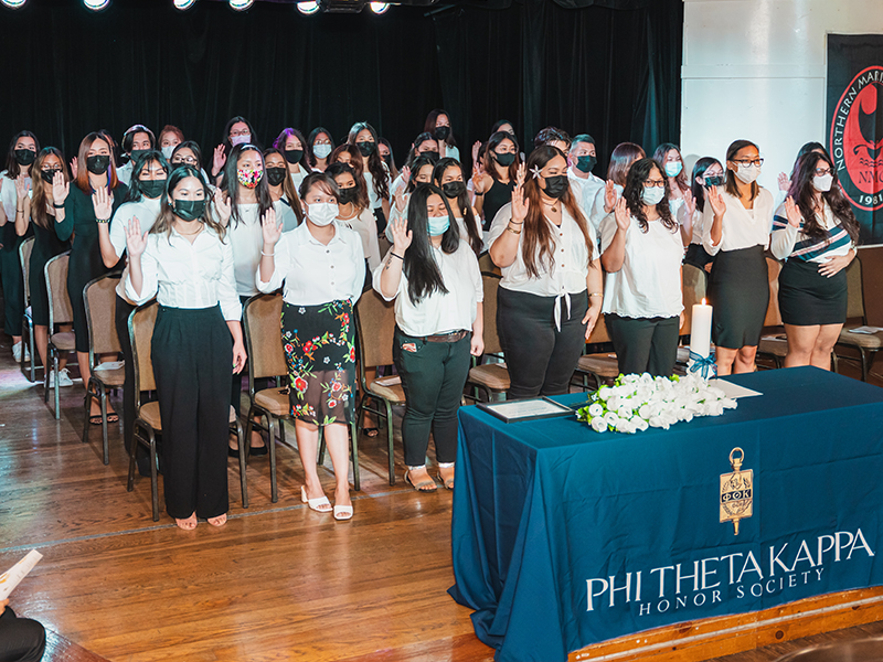 The Beta Lambda Psi Chapter of Northern Marianas College’s Phi Theta Kappa Honor Society recently inducted 65 new members on Wednesday, September 29, 2021.